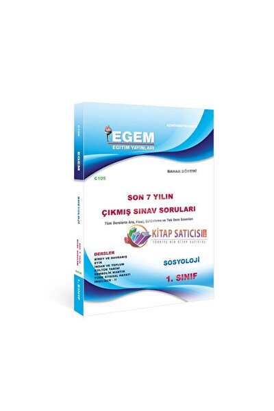 egem egitim yayinlari egem yayinlari sosyoloji 1 sinif 1 yariyil guz donemi cikmis sorular fiyati yorumlari trendyol