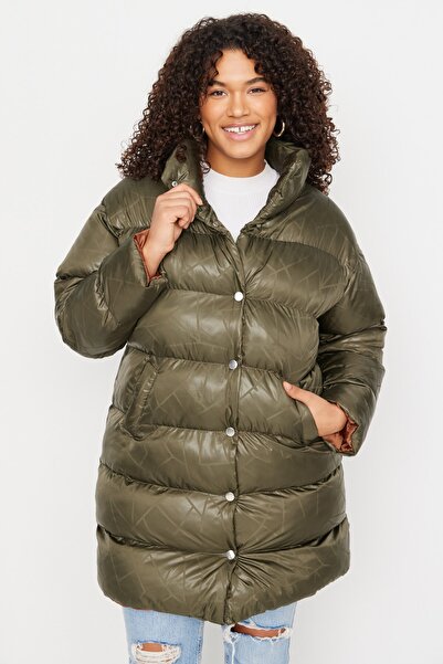 Plus Size Winterjacket - Khaki - Basic