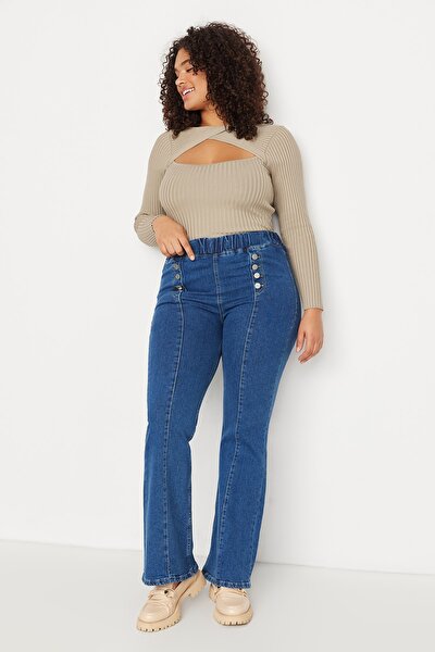 Plus Size Jeans - Blue - Slim