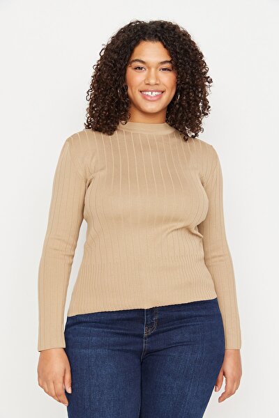 Plus Size Sweater - Brown - Regular fit