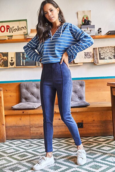 Leggings - Dunkelblau - Mittlerer Bund