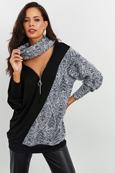 Blouse - Black - Regular fit