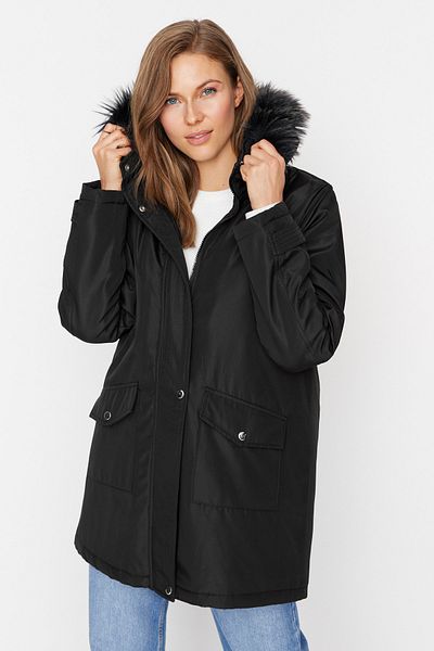 Mantel - Schwarz - Parka