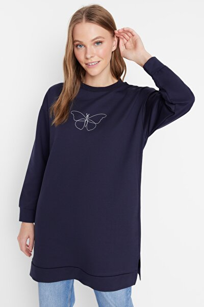 Sweatshirt - Navy blue - Regular fit