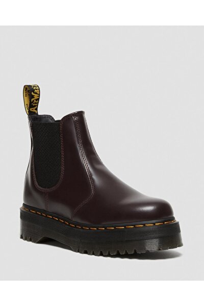 Stiefelette - Bordeaux - Flacher Absatz