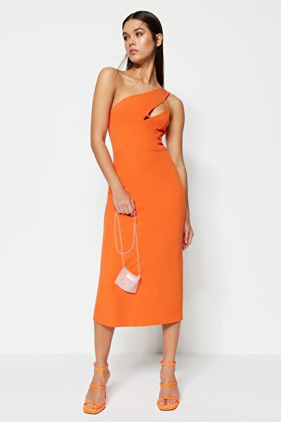 Dress - Orange - Bodycon