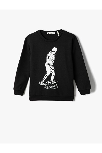 Sweatshirt - Schwarz - Regular Fit