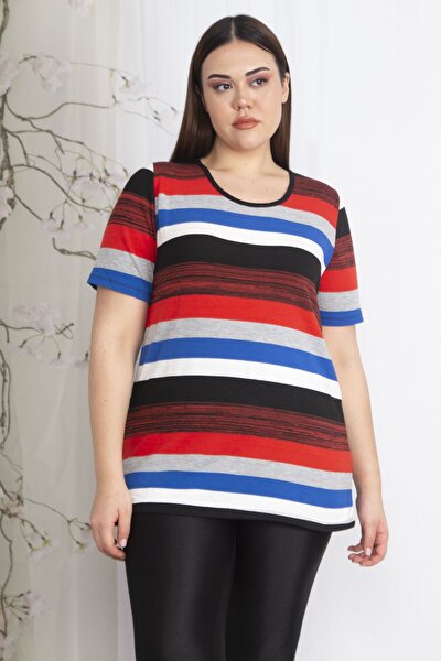Plus Size Blouse - Multi-color - Relaxed fit