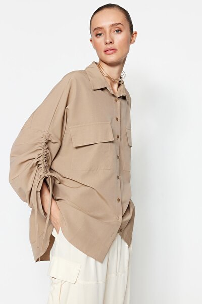 Shirt - Beige - Relaxed fit