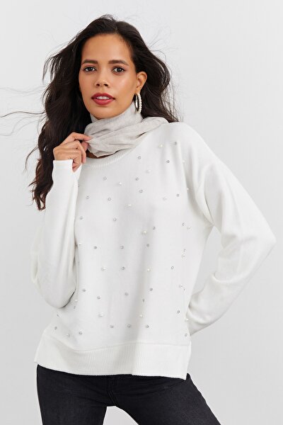 Sweatshirt - Weiß - Regular Fit
