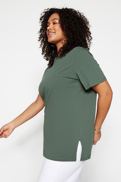 Große Größen in T-Shirt - Grün - Regular Fit