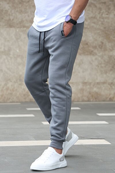 Dynamo Sweatpants - Gray - Slim - Trendyol