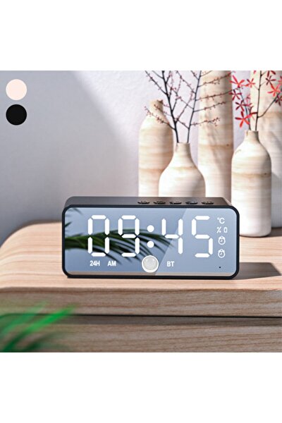 gaman kimiso k 12 11 alarmli hareket sensorlu dijital masa saati fm radyo ve bluetooth hoparlor beyaz fiyati yorumlari trendyol