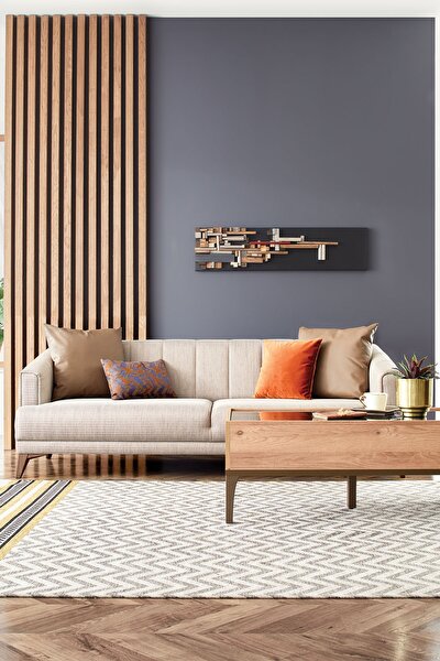 enza home navona 3 lu koltuk lacivert gri keten kumas fiyati yorumlari trendyol