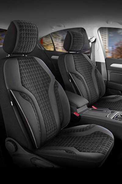 deluxe boss special oto koltuk kilifi modena serisi siyah renk fume nakis fiyati yorumlari trendyol