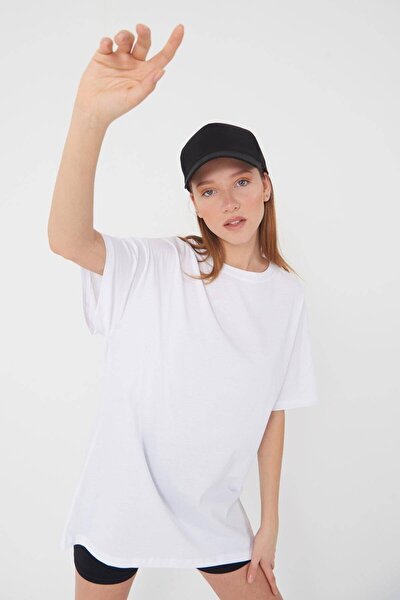 Kadın Beyaz Basic T-Shirt P0337 - T11 Adx-0000021644