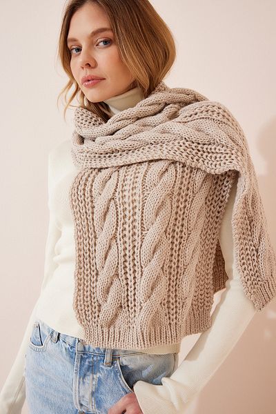 Schal - Beige - Casual