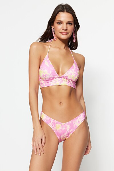 Bikini-Hose - Mehrfarbig - Batikmuster