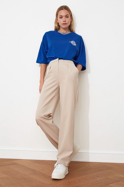 Hose - Grau - Wide Leg