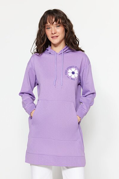 Sweatshirt - Lila - Oversized