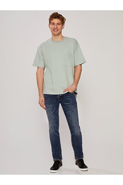 T-Shirt - Turquoise - Regular fit