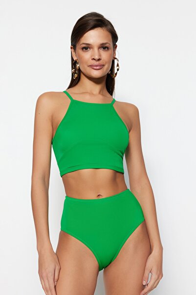Bikinioberteil - Grün - Unifarben