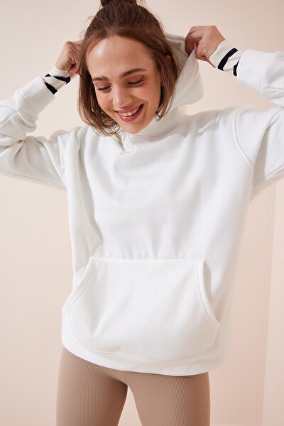 Sweatshirt - Weiß - Oversized
