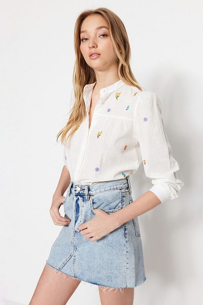 Hemd - Ecru - Regular Fit