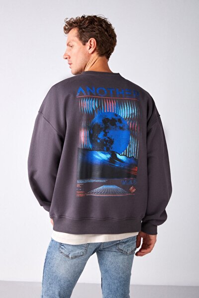 Sweatshirt - Grau - Oversized