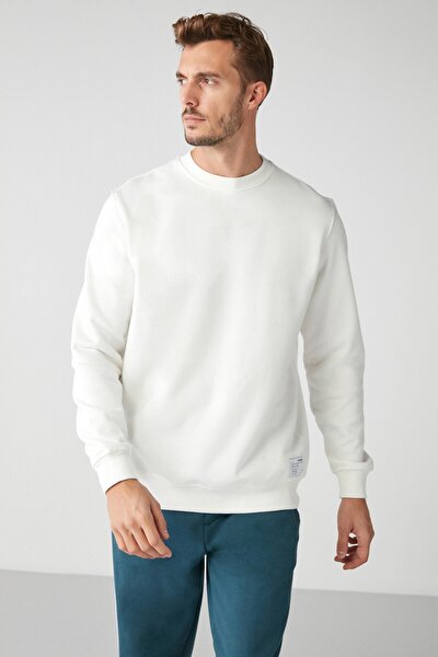 Sweatshirt - Weiß - Relaxed Fit