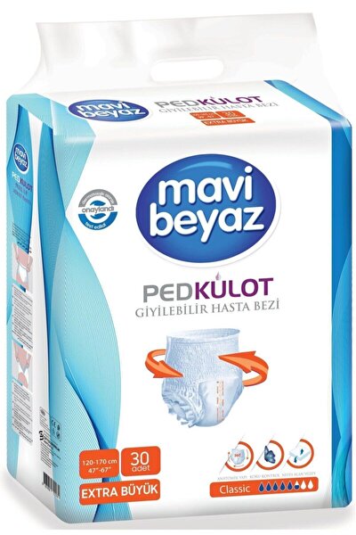 mavi beyaz ped kulot yetiskin hasta bezi buyuk boy large 30 lu 4 paket 120 kullanim fiyati yorumlari trendyol mavi beyaz ped kulot yetiskin hasta bezi buyuk boy large 30 lu 4 paket 120 kullanim fiyati yorumlari trendyol