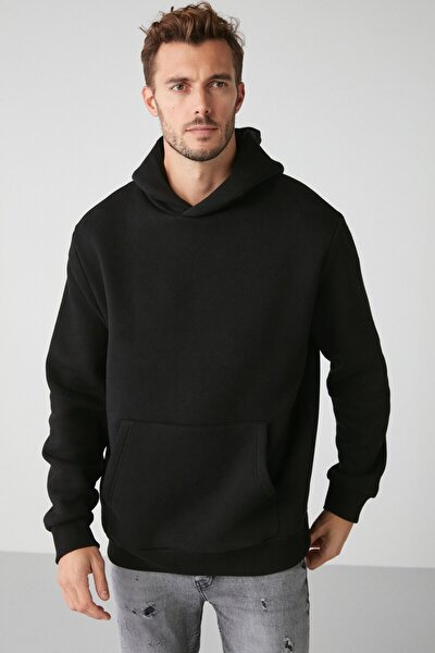 Sweatshirt - Schwarz - Relaxed Fit