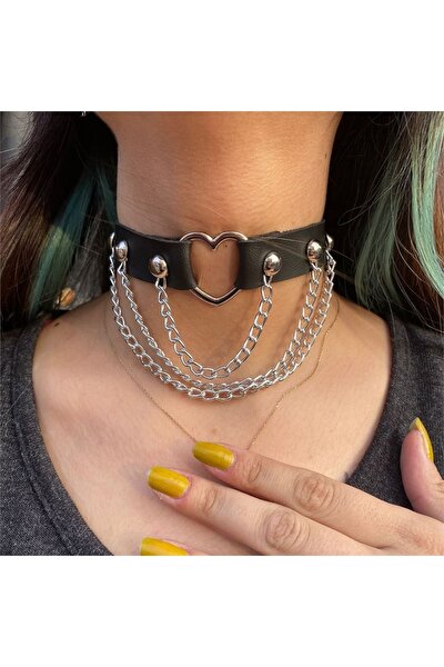 K stebek Anime Cosplay Gothic Punk anl Dantel Tasma Choker
