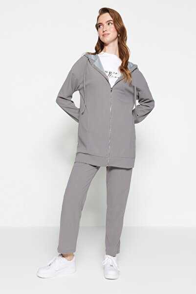 Sweatsuit Set - Gray - Regular fit