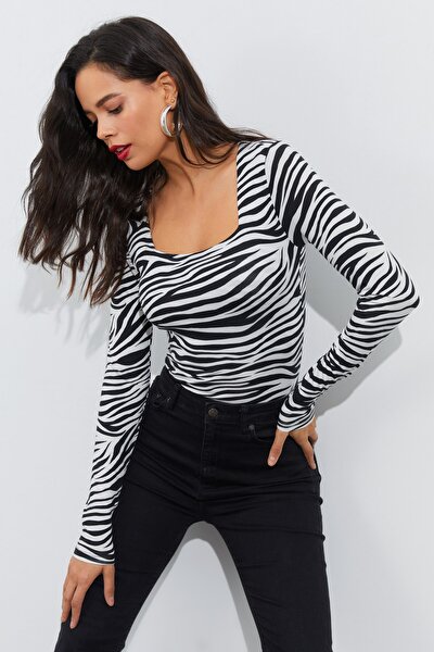 Blouse - Black - Slim fit