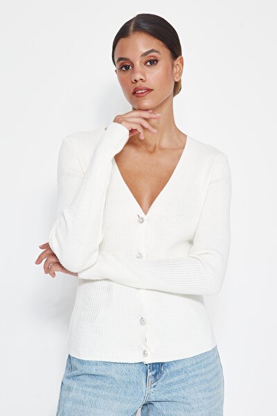 Cardigan - Ecru - Regular fit