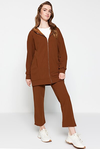 Sweatsuit Set - Brown - Regular fit