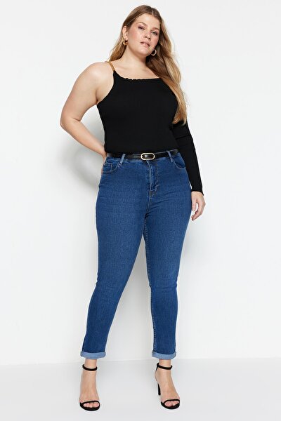 Große Größen in Jeans - Blau - Skinny