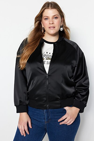 Plus Size Jacket - Black - Relaxed fit