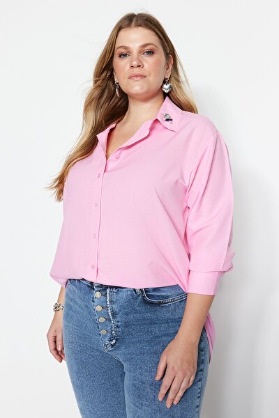 Plus Size Shirt - Pink - Oversize
