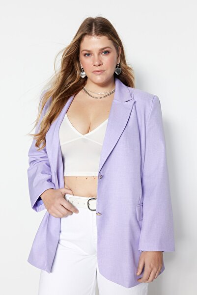 Plus Size Jacket - Purple - Regular