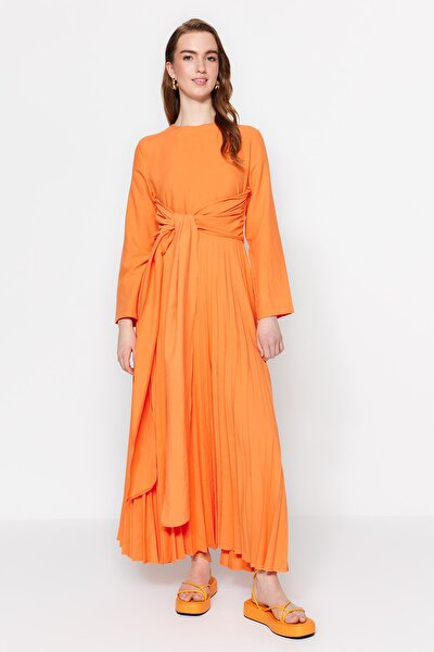 Evening Dress - Orange - A-line
