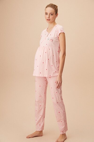 Pyjama - Rosa - Gepunktet
