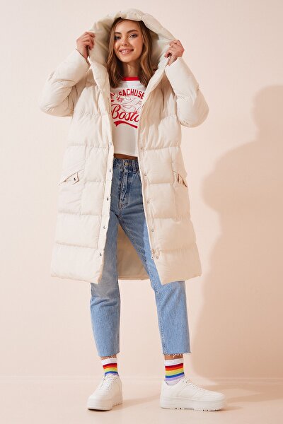 Mantel - Beige - Puffer