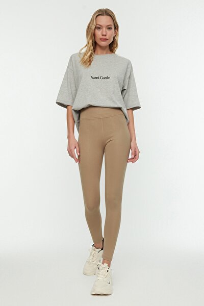Leggings - Grau - Hoher Bund