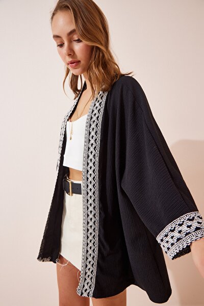 Kimono & Kaftan - Schwarz - Regular Fit