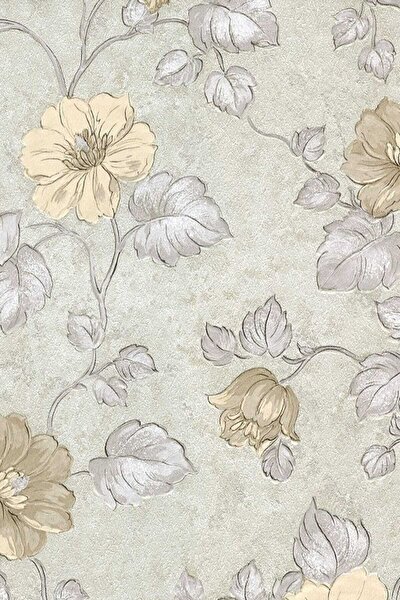Zümrüt Esmeralda 5630 Geniş Çiçek Desen Duvar Kağıdı (5,33 M²)