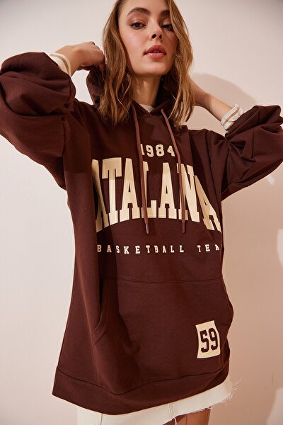 Sweatshirt - Braun - Oversized