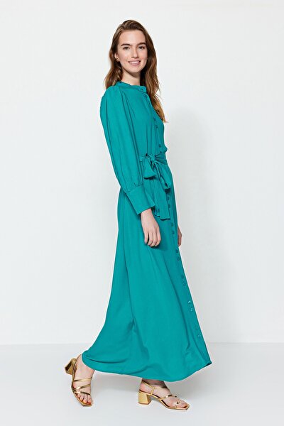 Kleid - Grün - Blusenkleid