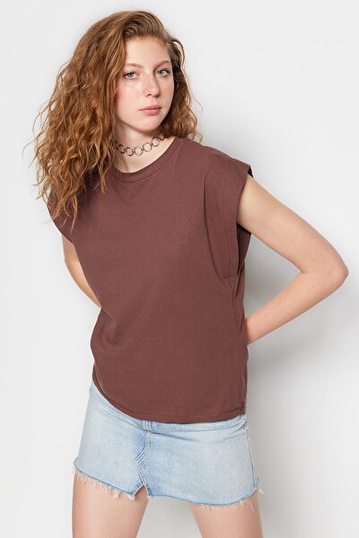 T-Shirt - Braun - Regular Fit